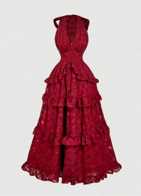 Vestido Maxi Escarlata